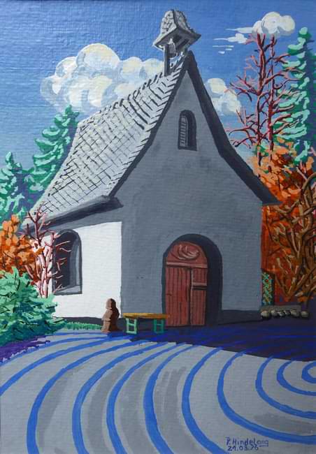 Kapelle in Kloster Marienberg (Gouache).